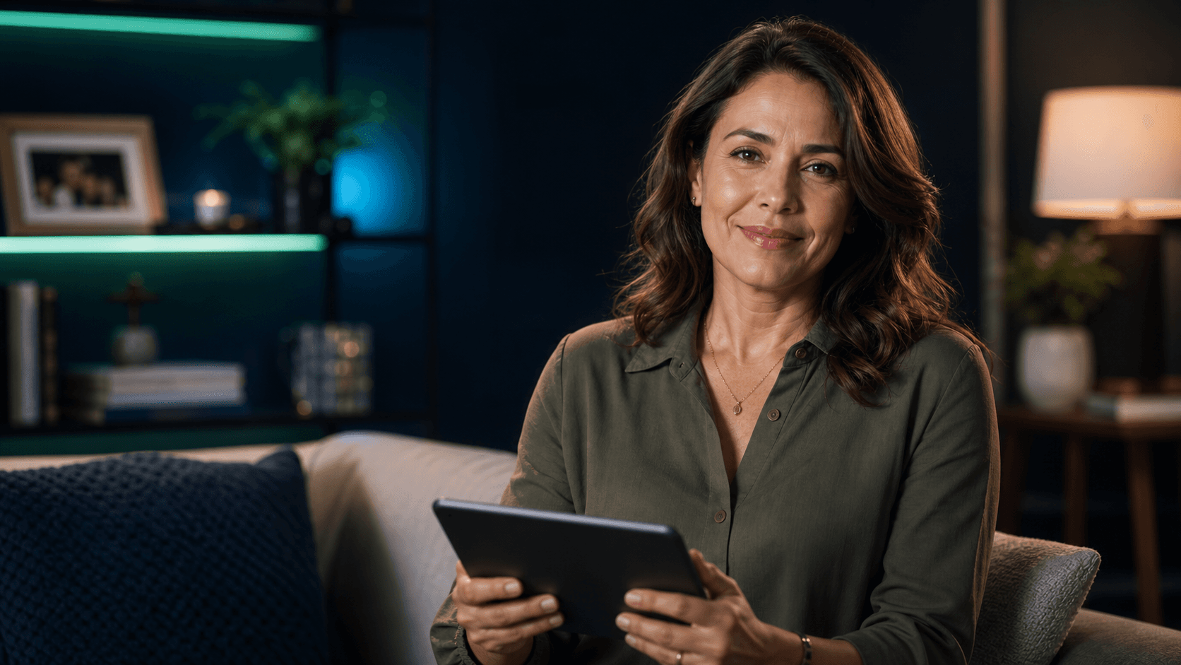Cláudia, cuidadora familiar, dando depoimento sobre receita digital